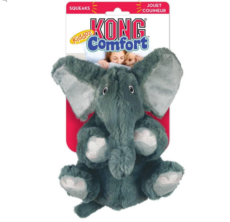 KONG Comfort Kiddos Elephant Dog Toy