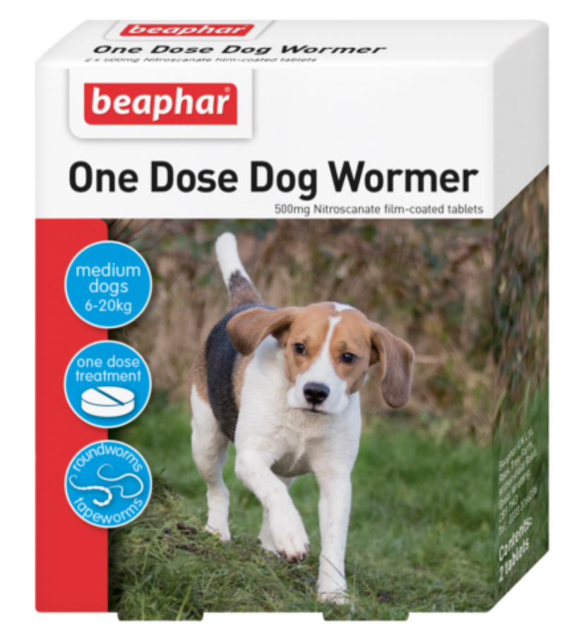 Beaphar One Dose Wormer Medium Dog