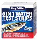 King British 6 in 1 Water Test Strips