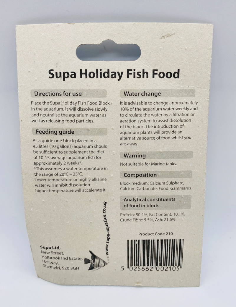 Supa Holiday Fish Food (14 days)